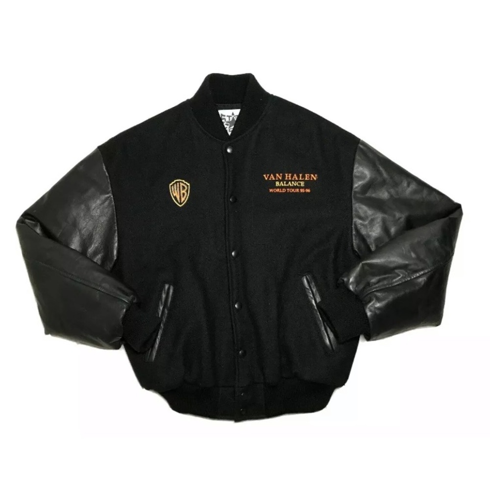 Van Halen balance world tour leather wool jacket
